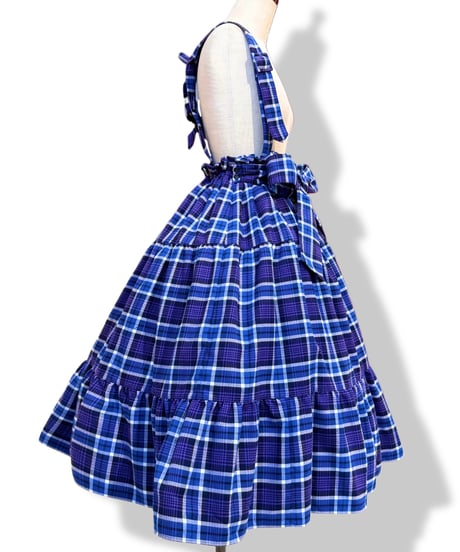 Clio Skirt 　 ーChecked Ver.ー(Blue)