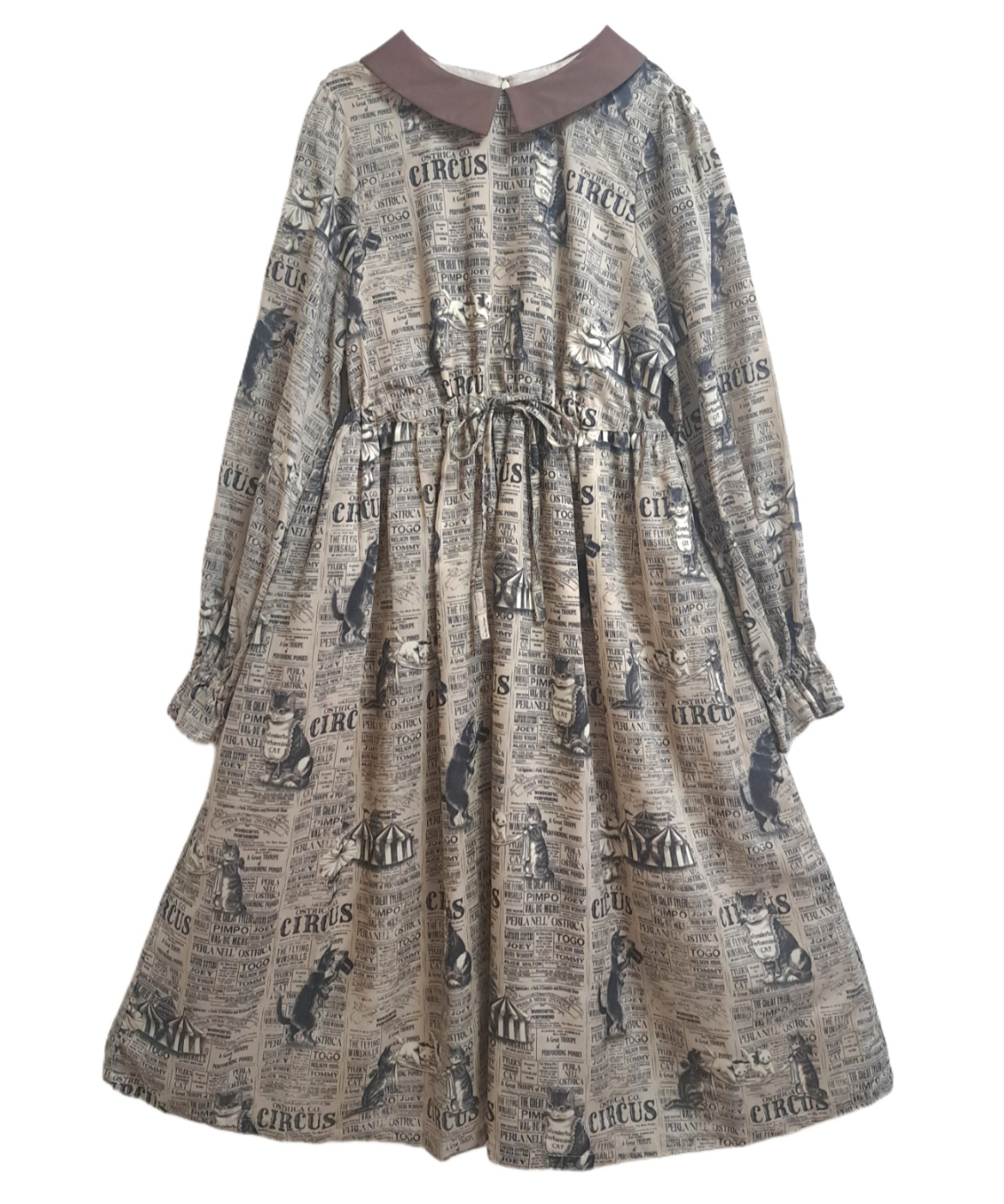 Duo A】キャットサーカス襟付きワンピース | Perla nell' ostrica