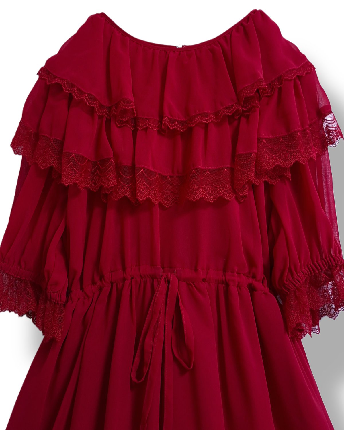 Thaleia one-piece dress（Red） | Perla nell' ostr