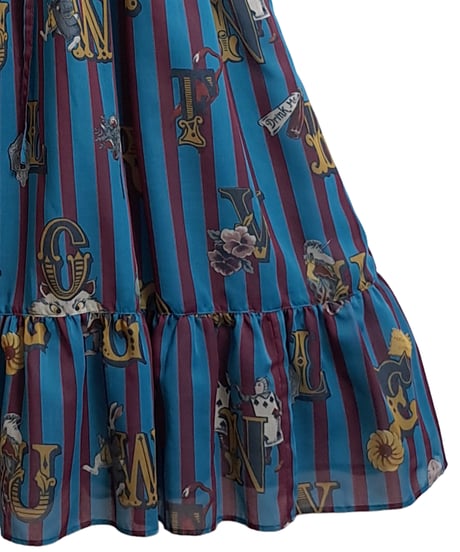 Alice in Wonder Glyph one-piece（Blue）