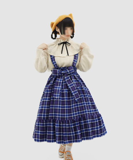 Clio Skirt 　 ーChecked Ver.ー(Blue)