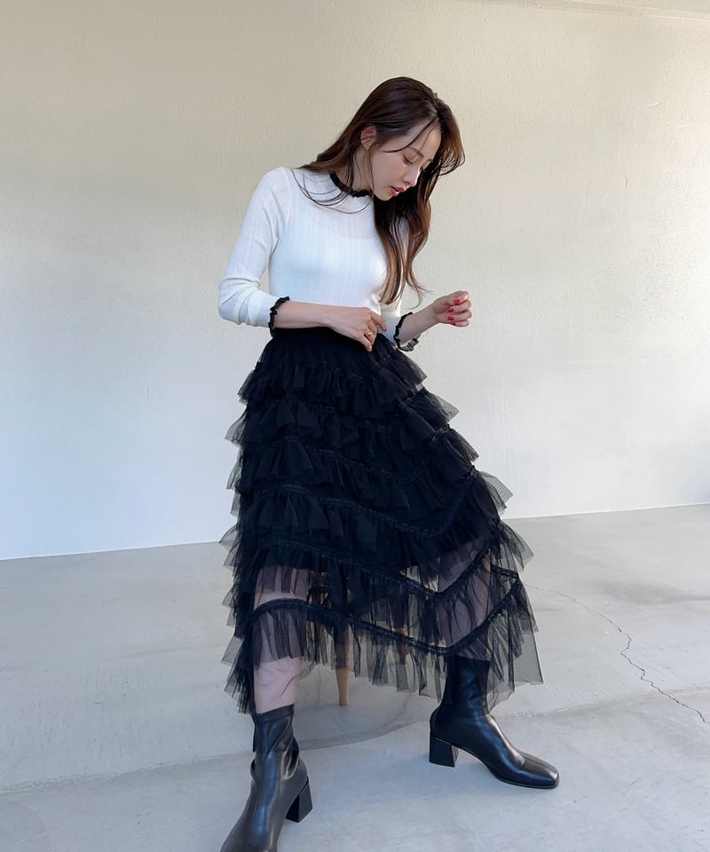 MELT THE LADY トップスとフリルスカート MELT THE LADY メルトザレディ translucent skirt トランス