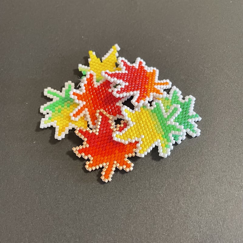 もみじ ビーズステッチ図案 | Natsupanman beads shop