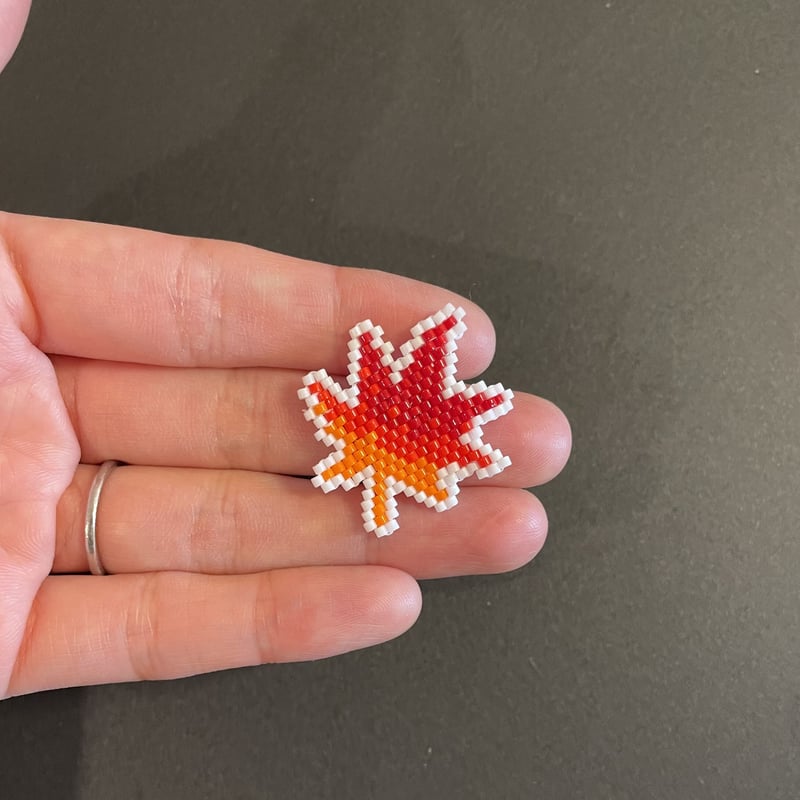 もみじ ビーズステッチ図案 | Natsupanman beads shop もみじ ビーズステッチ図案 | Natsupanman beads shop