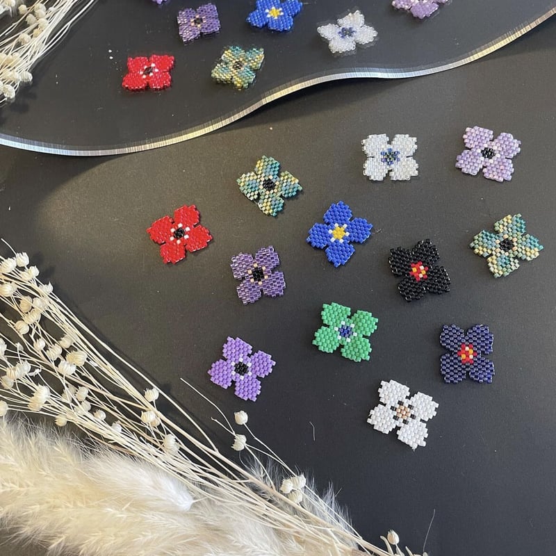 フラワー2022 ビーズステッチ図案 | Natsupanman beads shop フラワー2022 ビーズステッチ図案 | Natsupanman beads shop