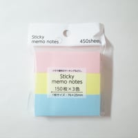 ふせん 3P 450枚(150枚×3色)　×10セット　4906327032198