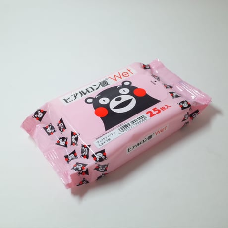 ヒアルロン酸ウェット25枚1P(くまモン) WB-600 ×40個　4906327906000