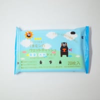 くまモンの大判除菌ウエットティッシュ　20枚入 ×20パック　4906327037346