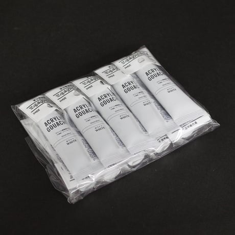 ACRYLIC GOUACHE　WHITE 　×10セット　4906327043477
