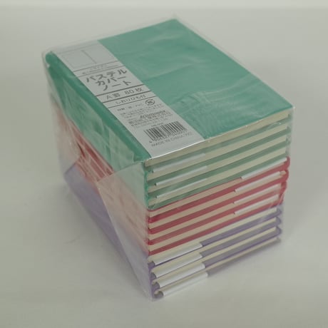 A6 パステルカバーノート 80枚 　×12セット　4906327040001