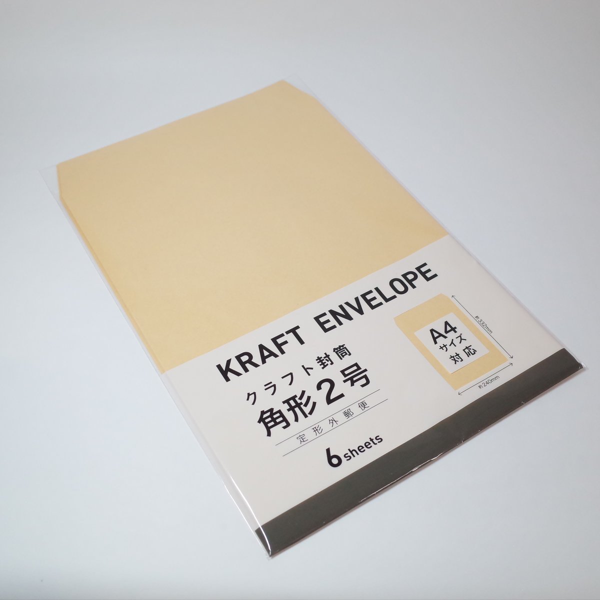 クラフト封筒 角2 6P ×12セット 4906327019472 | Komoda's S