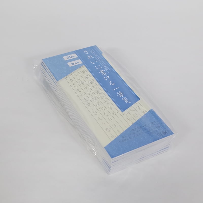 きれいに書ける一筆箋 6行罫 30枚 ×10セット 4906327033782