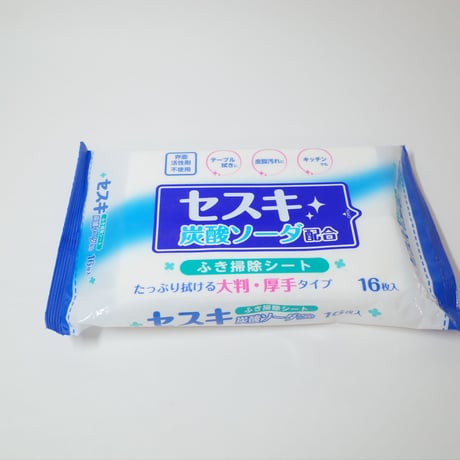 セスキ炭酸ソーダ配合拭き掃除シート 16枚　×20個　4906327043811