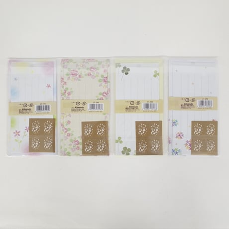 ラメ一筆箋レターセット 　×12セット　4906327032969