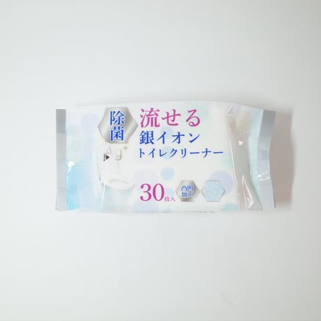 流せる銀イオン除菌トイレクリーナー 30枚入　×20個　4906327905645