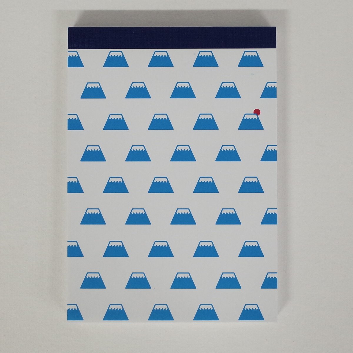 メモ帳 短納期】リサイクルA6メモパッド ブルー【オリジナルメモ帳 / シルク