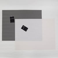ランチョンマット (白・ｸﾞﾚｰ)2色　10セット　4906327902590