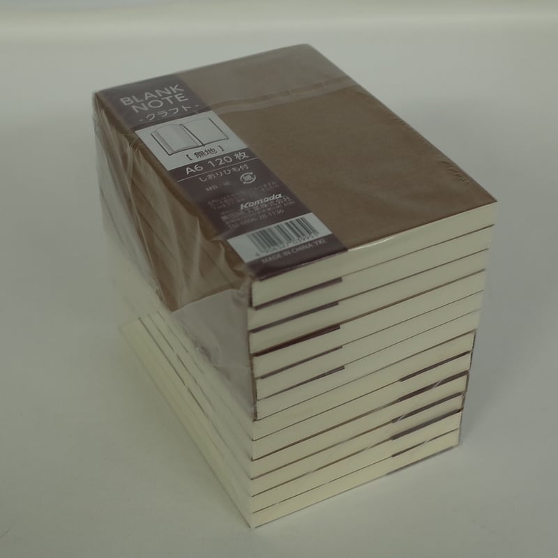 A6 クラフトBLANK NOTE 120枚 ×12セット 4906327039951 |