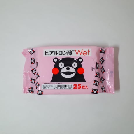 ヒアルロン酸ウェット25枚1P(くまモン) WB-600 ×40個　4906327906000