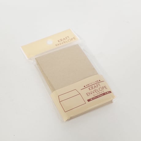 ミニ未晒クラフト封筒25枚 　×10セット　4906327039579