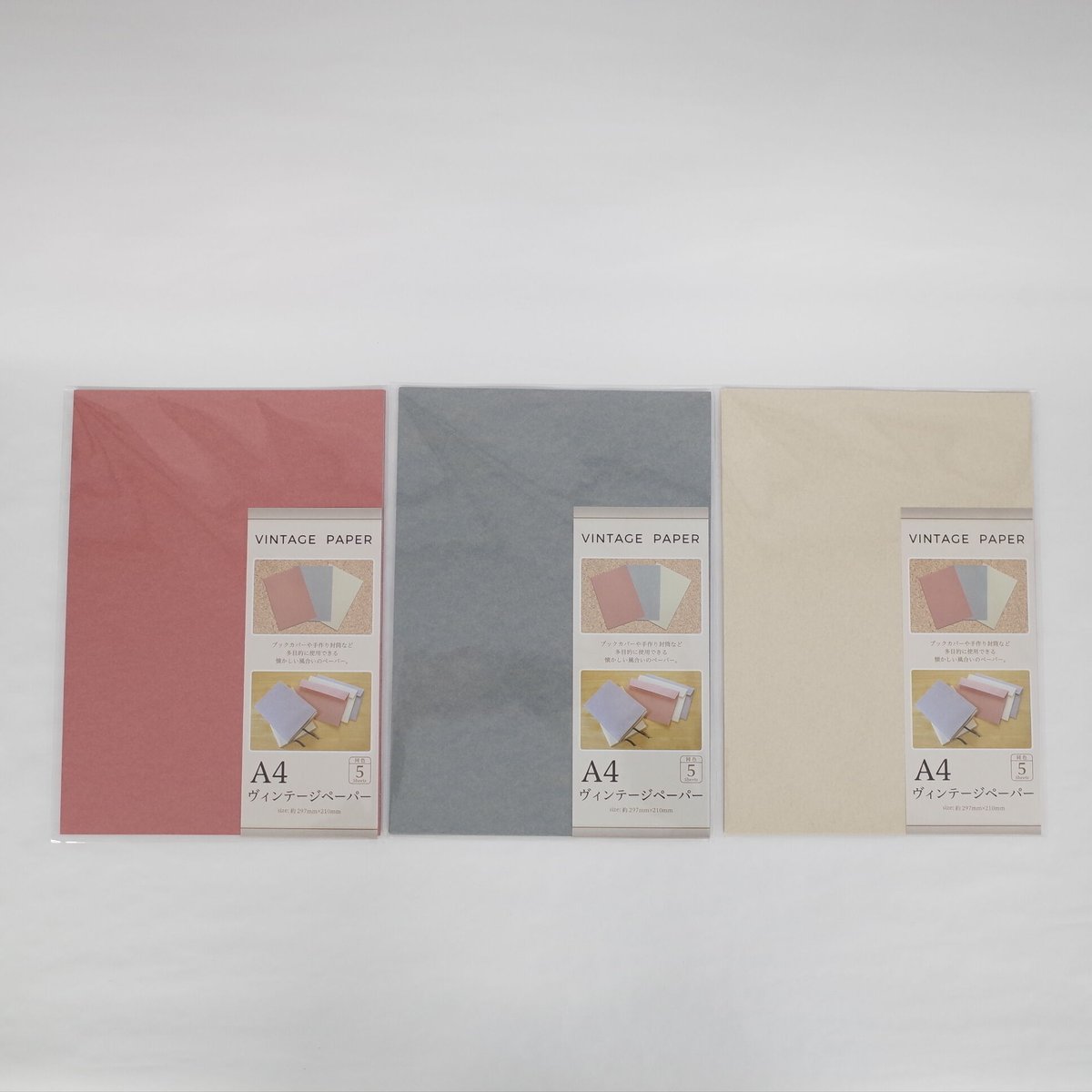 vanimimiページ ヴィンテージペーパーA4 5枚 ×12セット 4906327043637 | Komoda's
