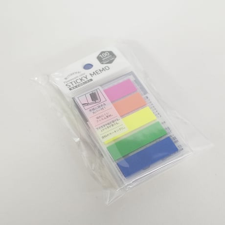 カバー付蛍光半透明ふせん100枚 　×10セット　4906327033591