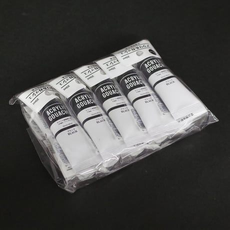 ACRYLIC GOUACHE　BLACK 　×10セット　4906327043484