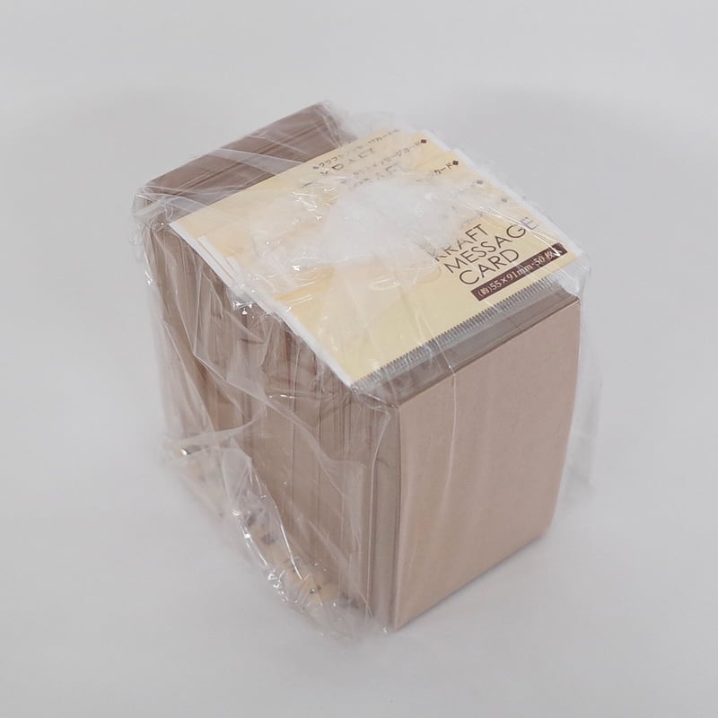 メッセージ用 クラフトメッセージカード 50枚入 ×10セット 4906327039562 | Komod