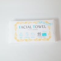 フェイシャルタオル (プレーン) 46枚入　×20個　4906327904907