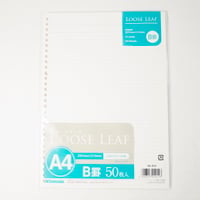 ルーズリーフ A4 B罫 50枚入 　×10セット　4906327029143