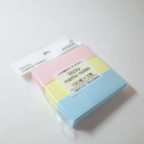 ふせん 3P 450枚(150枚×3色)　×10セット　4906327032198