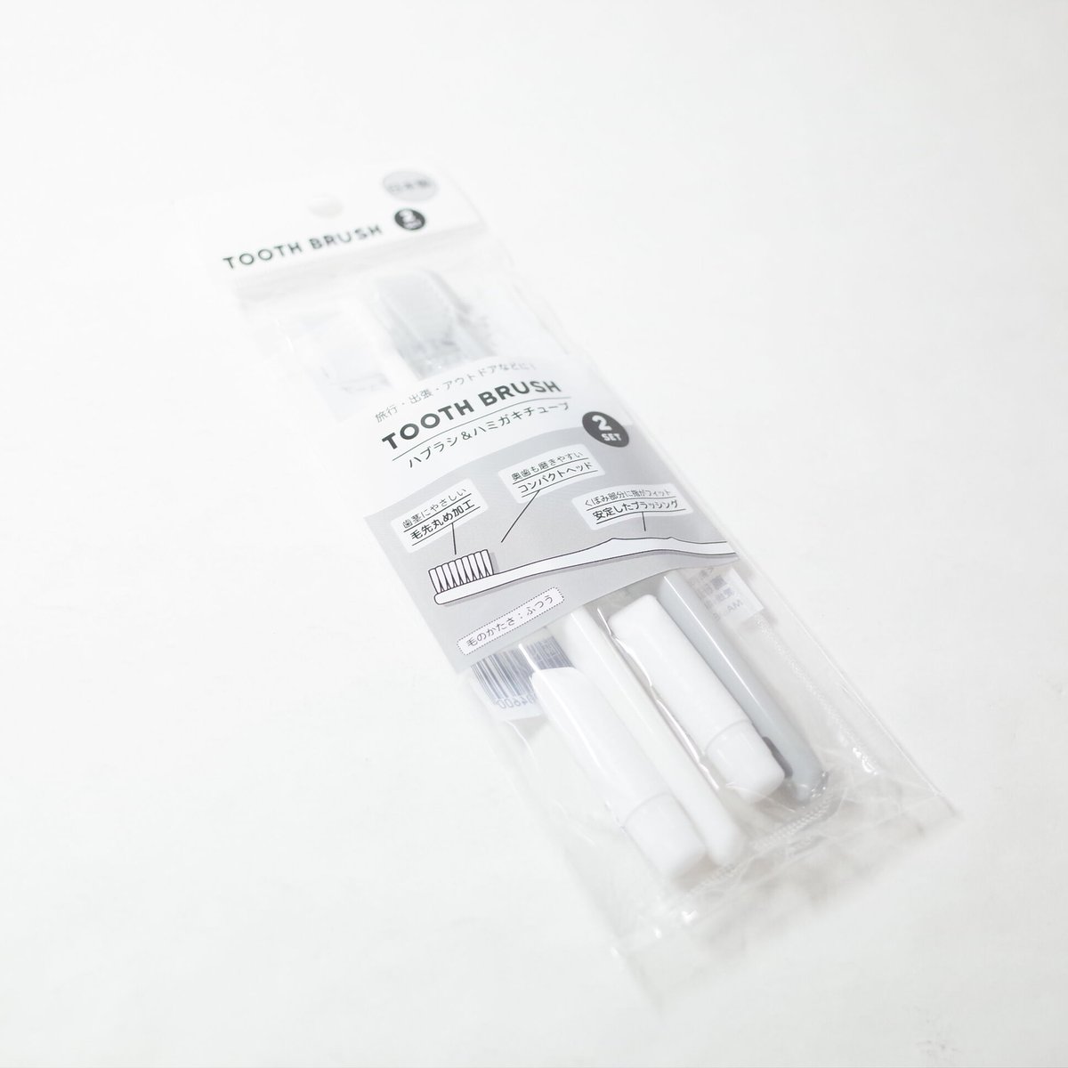 ハブラシ&ハミガキチューブ 2set ×12セット 4906327904600 | Komod