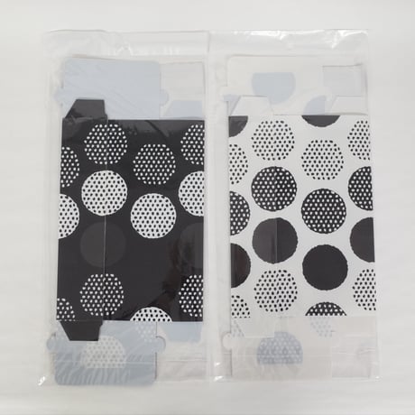 ティッシュボックス ドット柄　×10セット　4906327902972