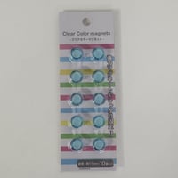 クリアマグネット15mm 10P ブルー 　×10セット　4906327900602