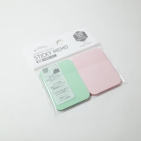 角丸 半透明ふせん 38×50mm 120枚　×10セット　4906327904273