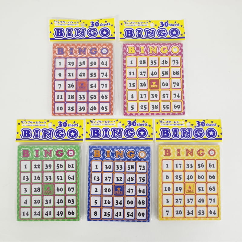 ビンゴゲームシート30枚 ×10セット 4906327023530 | Komoda's STORE