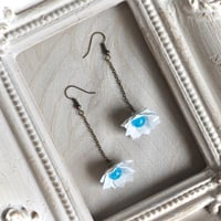 着物の睡蓮　～夏模様～　フックピアス/イヤリング