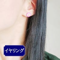 [限定]2色＊ちいさなコスモス　～アカツキ～　イヤリング