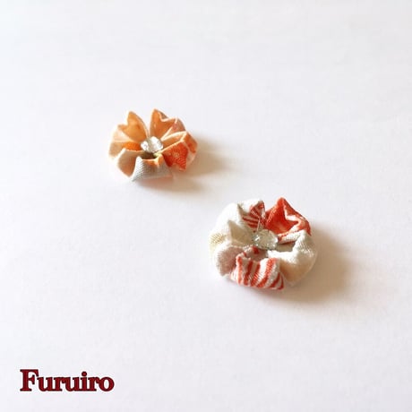 [限定]2柄＊つまみ細工　サクラ　イヤリング