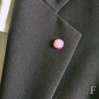 [限定]2色＊ちいさなコスモス　～アカツキ～　ピンバッジ・メンズブローチ