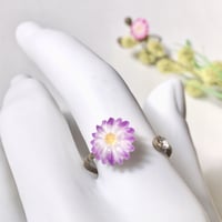 [限定]2色＊ちいさなコスモス　～アカツキ～　フォークリング