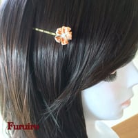 [限定]2柄＊つまみ細工　サクラ　ヘアピン
