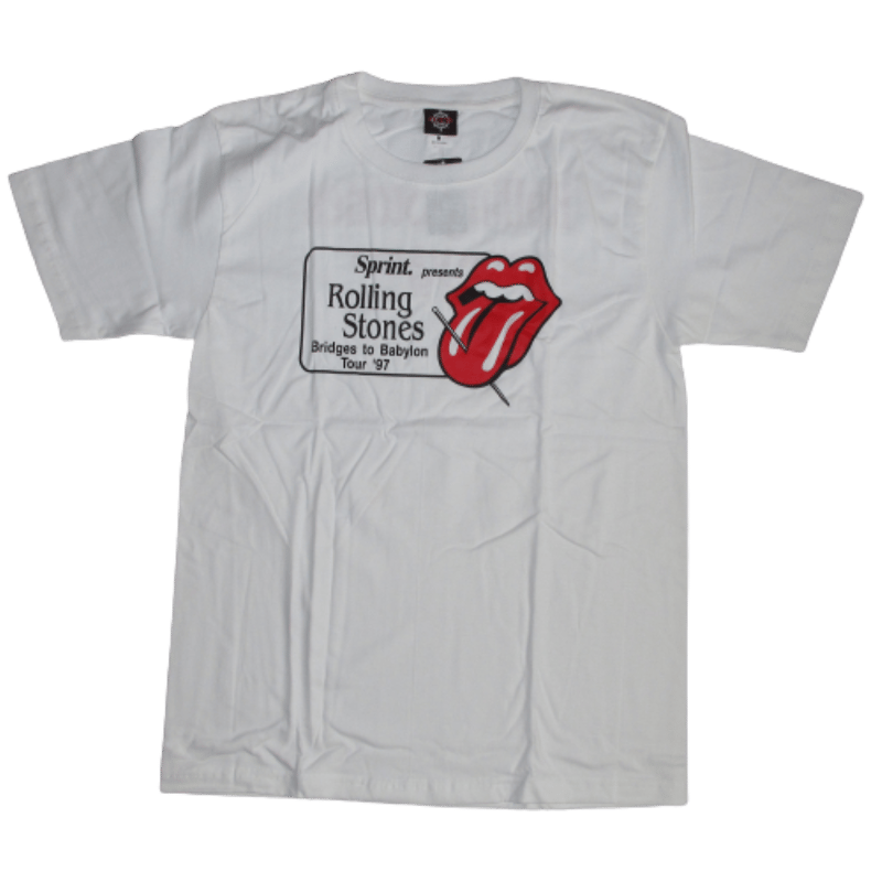 ロックTシャツ The Rolling Stones（ザ・ローリングストーンズ）舌釘唇  