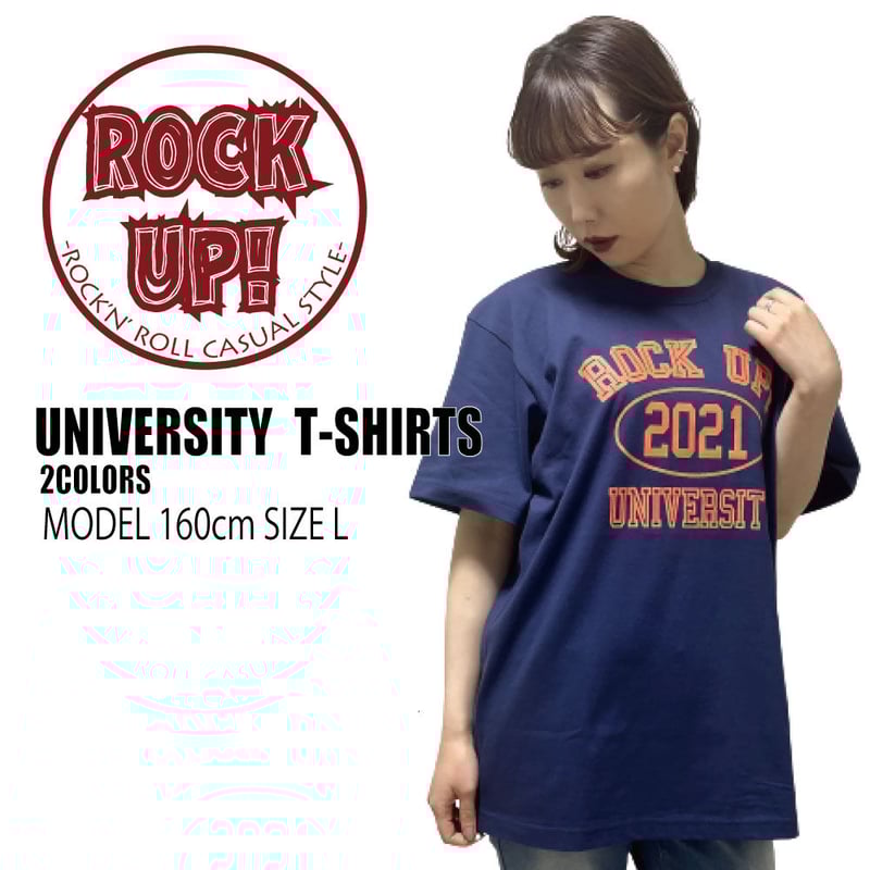 ユニバーシティ Tシャツー｜オリジナルブランドROCK UP!｜ロック