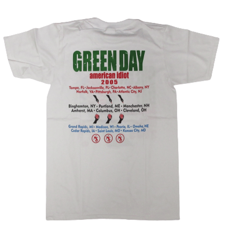 Pauific GREEN DAY グリーンデイ バンドTシャツ バンT メンズS /eaa35061664cm身幅