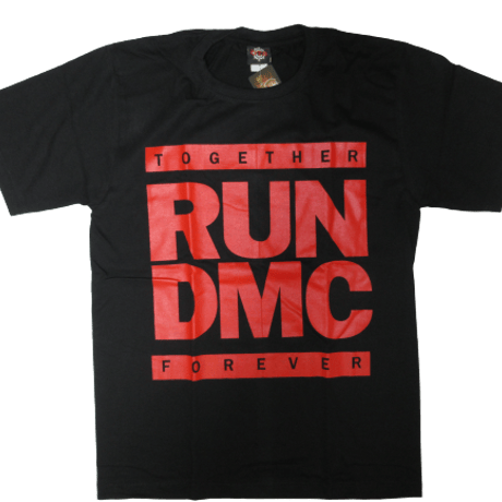 ロックTシャツ RUN DMC レッドカラーロゴ Together Forever｜バンドTシャツ・音楽Tシャツの通販ROCK UP!