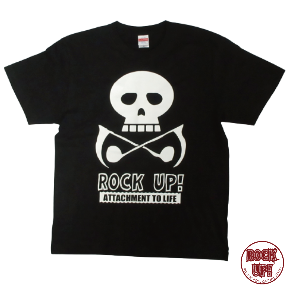 ミュージックスカル Tシャツー｜オリジナルブランドROCK UP!｜ロックT  