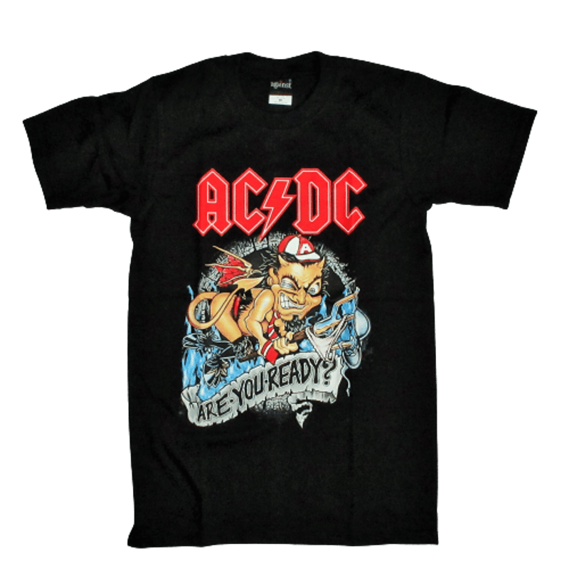 ロックTシャツ AC/DC エーシー・ディーシー ARE YOU READY?｜バンドT