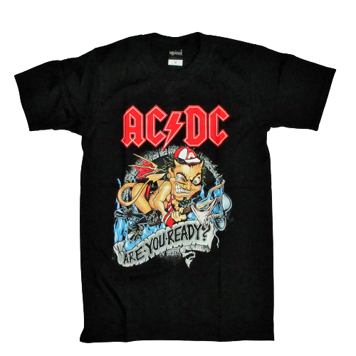 ロックTシャツ AC/DC エーシー・ディーシー ARE YOU READY?｜バンドT