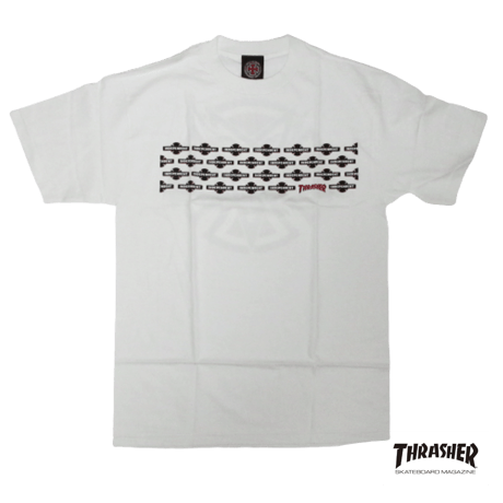 【THRASHER】スラッシャーINDEPENDENT×THRASHERコラボ PENTAGRAM CROSS Tシャツ｜バンドTシャツ・ロックTシャツの通販ROCK UP!（ロックアップ）